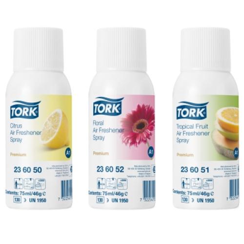 Tork Auto Air Freshener Refill          Mixed Pack (4xCitrus 4xFruit 4xFloral)  236056