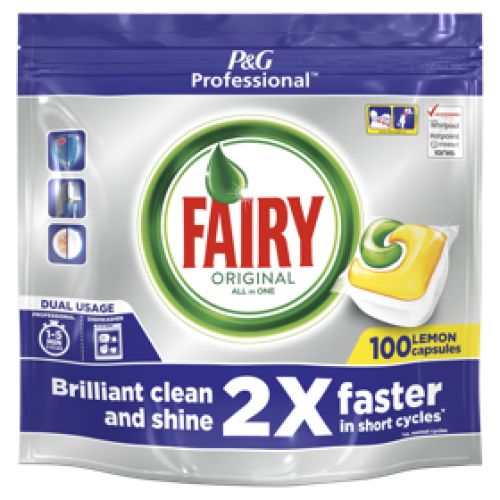 Fairy All-in-One Dishwasher Tablets     - Lemon