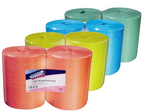 Clean & Clever Light Weight Roll Cloth  R/B/Y/G