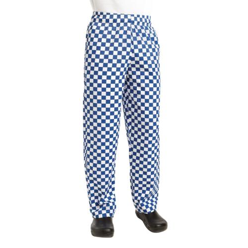 Chef Works Unisex Easyfit Chefs Trousers Big Blue Check XL