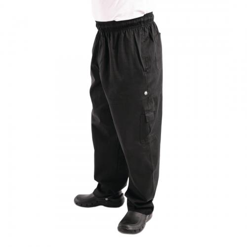 Chef Works J54 Cargo Pant Black (CPBL) - Size L (B2B)