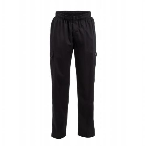 Chef Works Unisex Slim Fit Cargo Chefs Trousers Black L