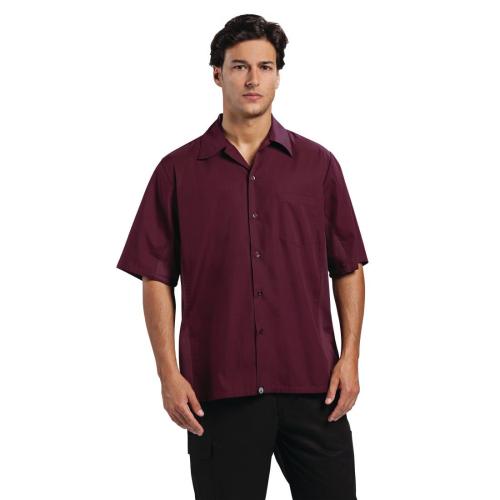 Chef Works Merlot Cool Vent Chef Shirt Polycotton - Size M (B2B)