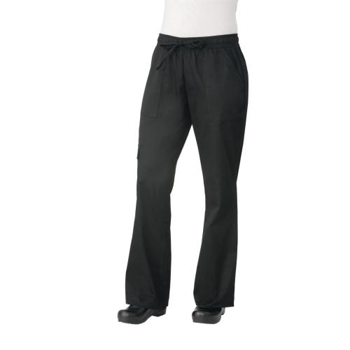 Chef Works Womens Cargo Pants Black - Size L