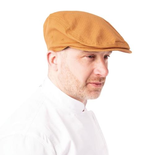 Chef Works Pigment Dye Canvas Drivers Cap Nutmeg - Size L-XL (B2B)