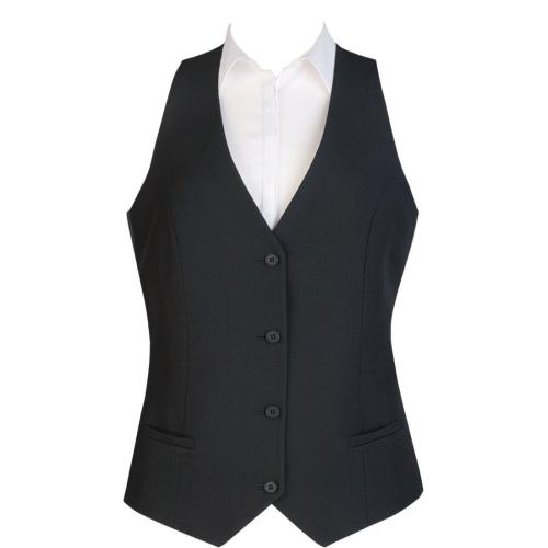 Events Ladies Black Waistcoat - Size L