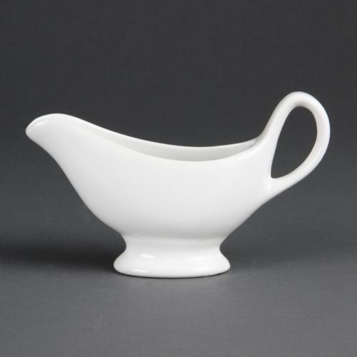 Olympia Whiteware Gravy Boat - 180ml 6 1/10fl oz (Box 6)