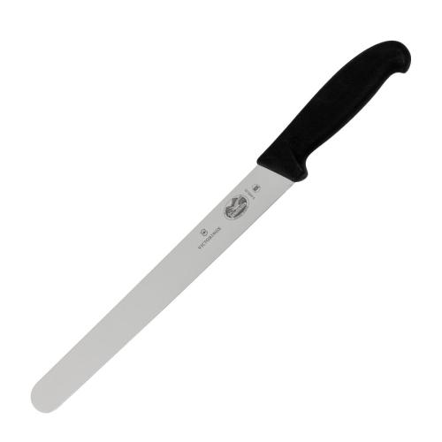 Victorinox Fibrox Black Handle Slicing Knife Round Tip - 25cm