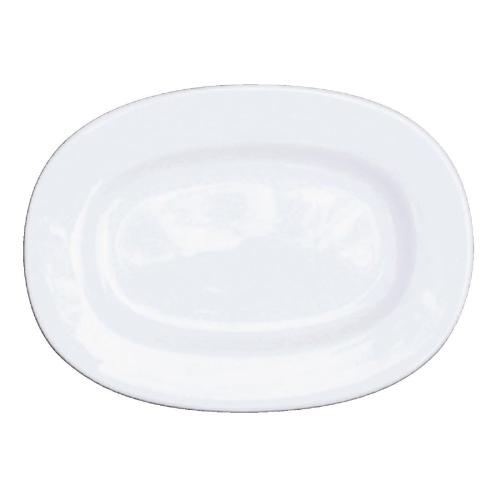 Alchemy White Rimmed Oval Dish - 8" (Box 12) (Direct)