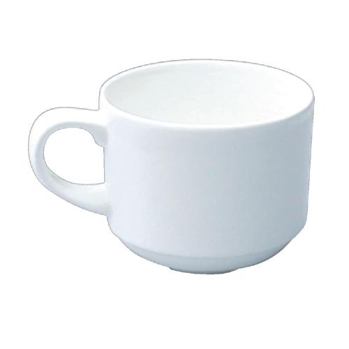 Churchill Alchemy White Coffee Cup Stacking - 6oz (Box 24) (Direct)