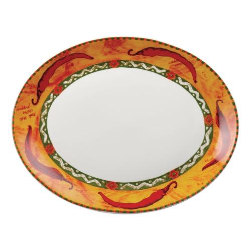 Salsa Oval Dish - 14" (Box 12) (Direct)