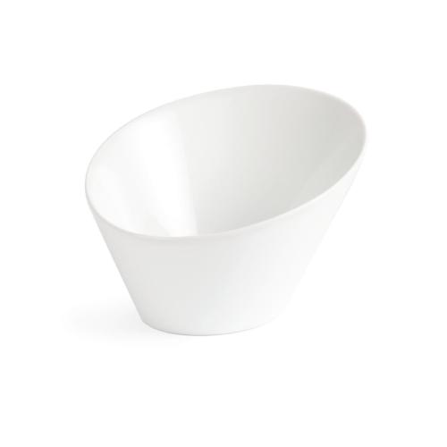 Olympia Whiteware Oval Sloping Bowl - 335ml 11.3fl oz (Box 4)