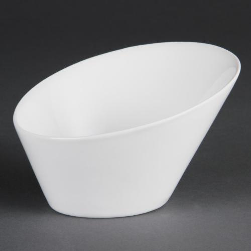 Olympia Whiteware Oval Sloping Bowl - 700ml 23.6fl oz (Box 3)