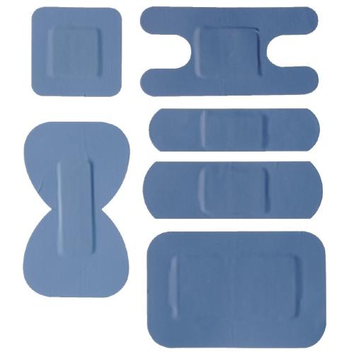 Blue Detectable Plasters Assorted (Pack 100)