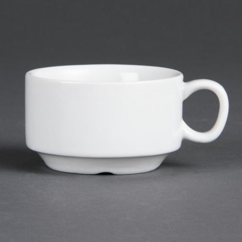 Olympia Whiteware Stacking Espresso Cup - 90ml 3fl oz (Box 12)