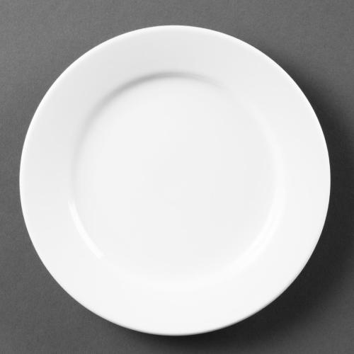 Olympia Whiteware Wide Rimmed Plate - 165mm (Box 12)