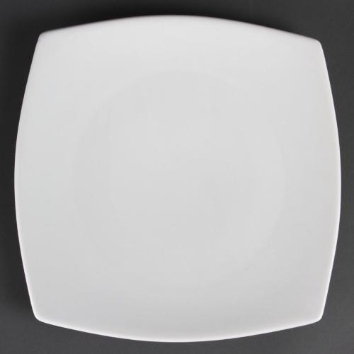 Olympia Whiteware Rounded Square Plate - 270mm (Box 6)