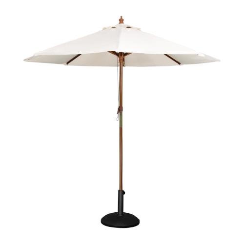 Bolero Round Pulley Parasol Cream - 2.5m