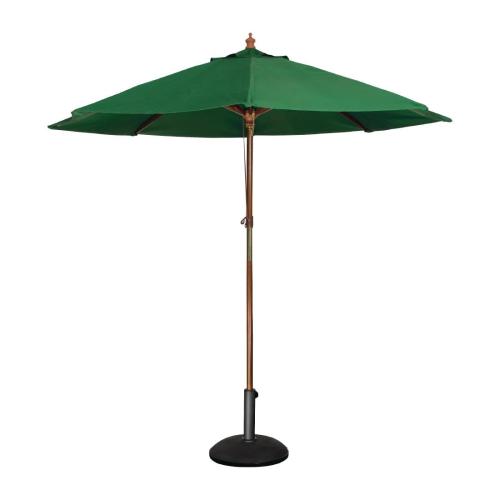 Bolero Round Pulley Parasol Green - 3m