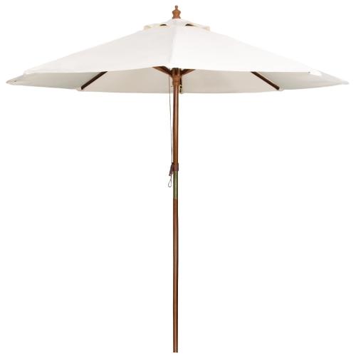 Bolero Round Pulley Parasol Cream - 3m