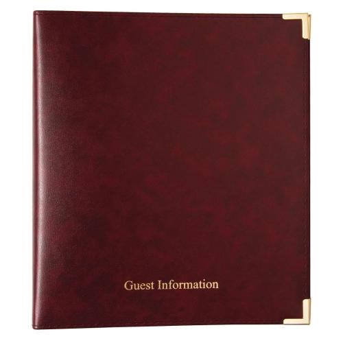 Guest Information Folder Burgundy