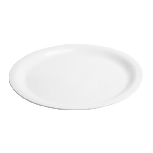 Olympia Kristallon Melamine Narrow Rimmed Plate - 267mm 10 1/2" (Box 12)