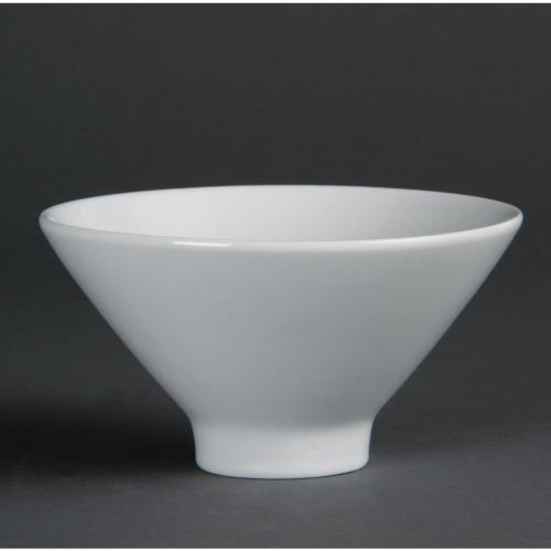 Olympia Whiteware Fluted Bowl - 141x141x76mm (Box 4)