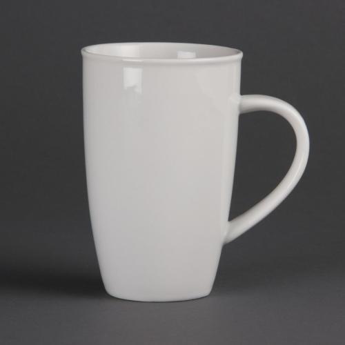 Olympia Whiteware Latte Mug - 400ml 13.5fl oz (Box 6)