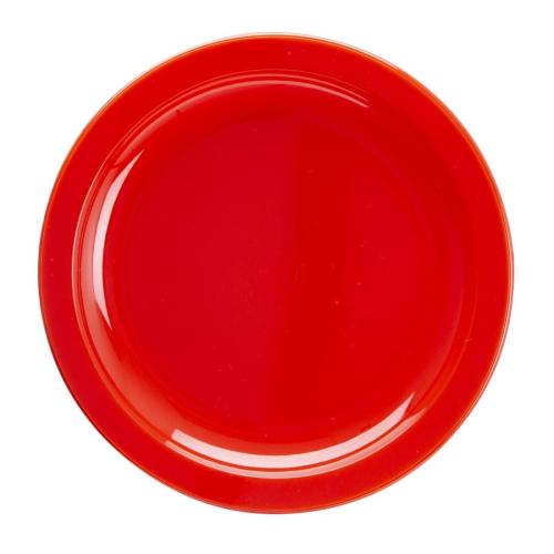 Olympia Kristallon PC Plate Red - 172mm 6 3/4" (Box 12)