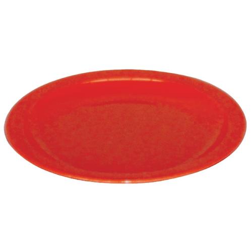 Olympia Kristallon PC Plate Red - 230mm 9" (Box 12)