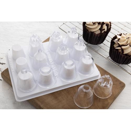 Matfer Bourgeat Assorted Polycarbonate Piping Tube Set (Box 12)