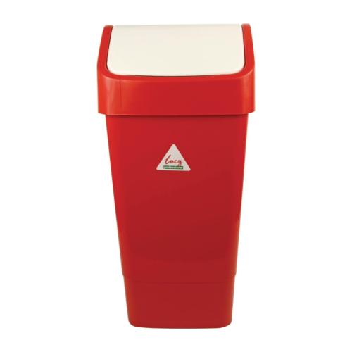 Scot Young Swing Top Bin Red