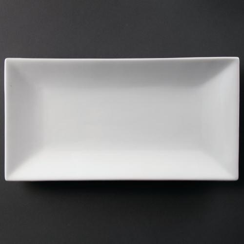 Olympia Whiteware Serving Platters Rectangle Platter - 380x200mm (Box 1)