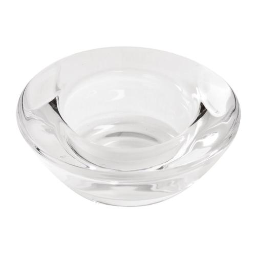 Saucer Tealight Holder Clear - 25x75x75mm (Box 6)