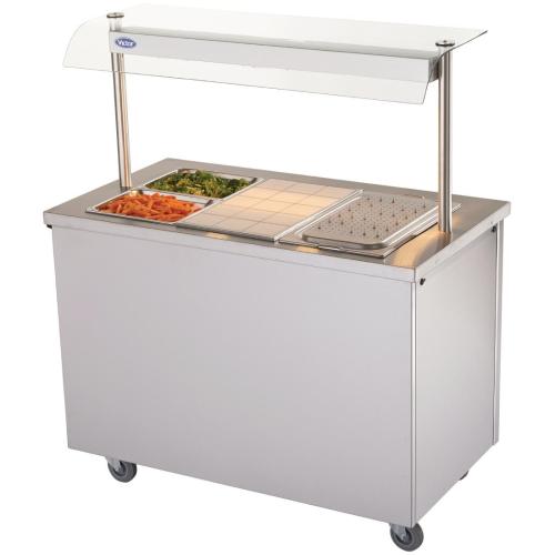 Victor Crown Bains Marie Hot Cupboard Mobile with Quartz Heated Gantry (Direct)