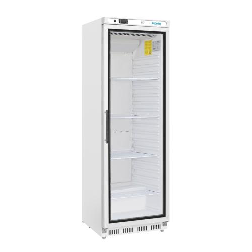 Polar C-Series Upright Display Fridge White - 400Ltr