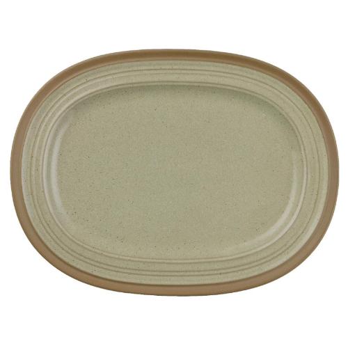 Igneous Stoneware Oval Plate - 320mm 12 1/2" (Box 6) (Direct)