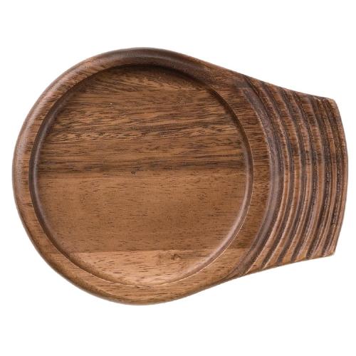 Igneous Small Single Handled Wooden Tray - 180x140mm 7x5.5" (Box 4)