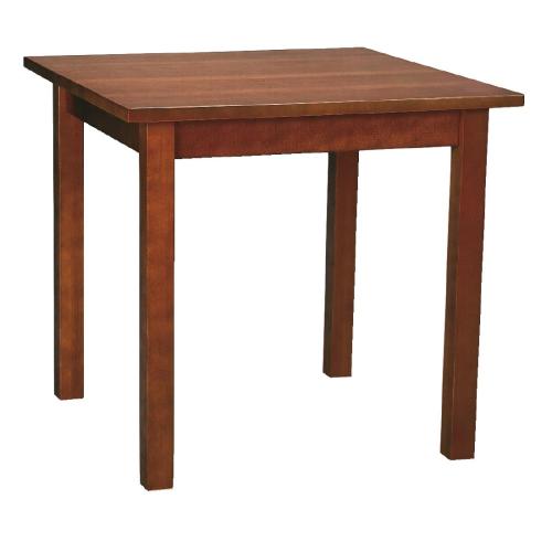 Bolero Wooden Dining Square Table Walnut Finish - 690x690mm (Direct)