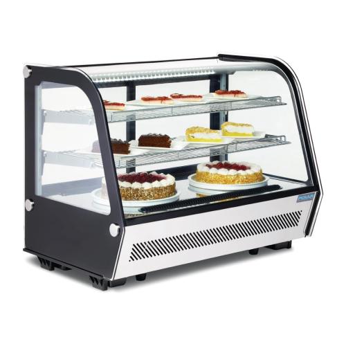 Polar G-Series Countertop Food Display Fridge Black - 160Ltr