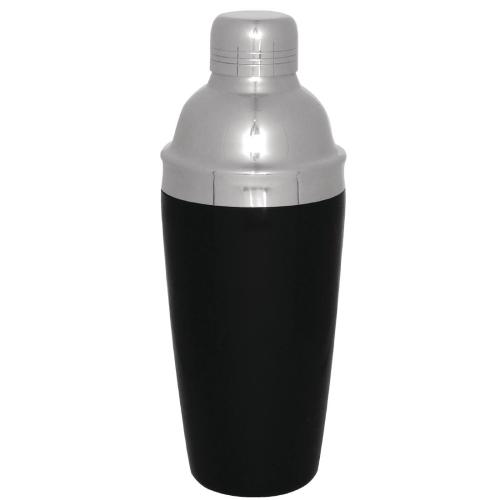 Olympia Deluxe Cocktail Shaker - 0.7Ltr Black PVC Grip