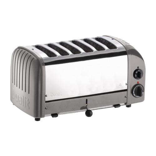 Dualit 6 Slice Vario Toaster Metallic Silver