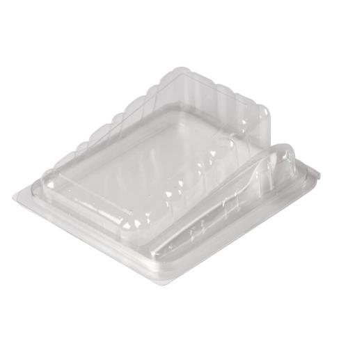 Hinged Cake Slice - 125x85x48mm with Spork (Pack 250)