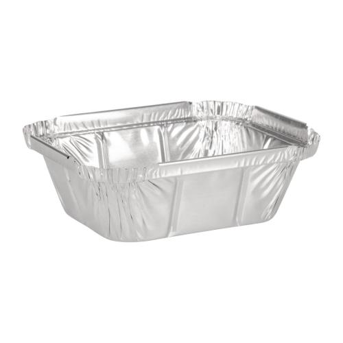 Fiesta Recyclable Rectangular Foil Container - 260ml 126x100mm (Pack 1000)