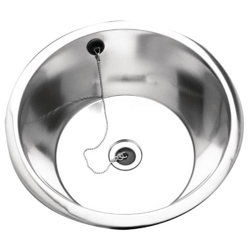 KWC DVS Rimmed Edge Round Inset Sink Bowl - 380dia x 160mm (Direct)