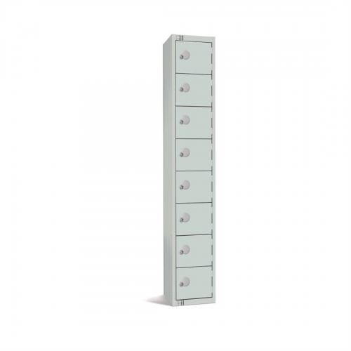 300mm Deep Locker 8 Door Combi Lock) Mid Grey (Direct)