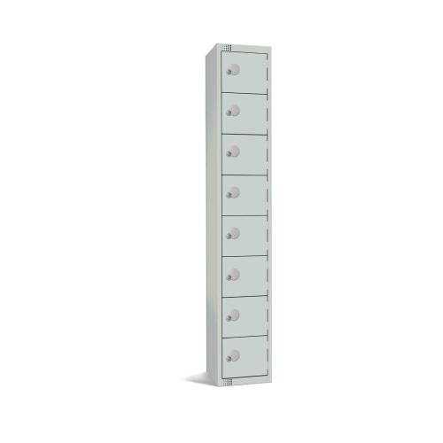 300mm Deep Locker 8 Door Combi Lock) Mid Grey (Direct)