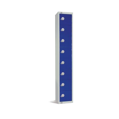 300mm Deep Locker 8 Door Combi Lock) Blue (Direct)