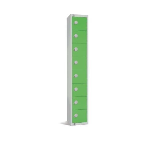 300mm Deep Locker 8 Door Combi Lock) Green (Direct)