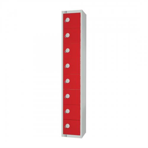 450mm Deep Locker 8 Door Combi Lock) Red (Direct)